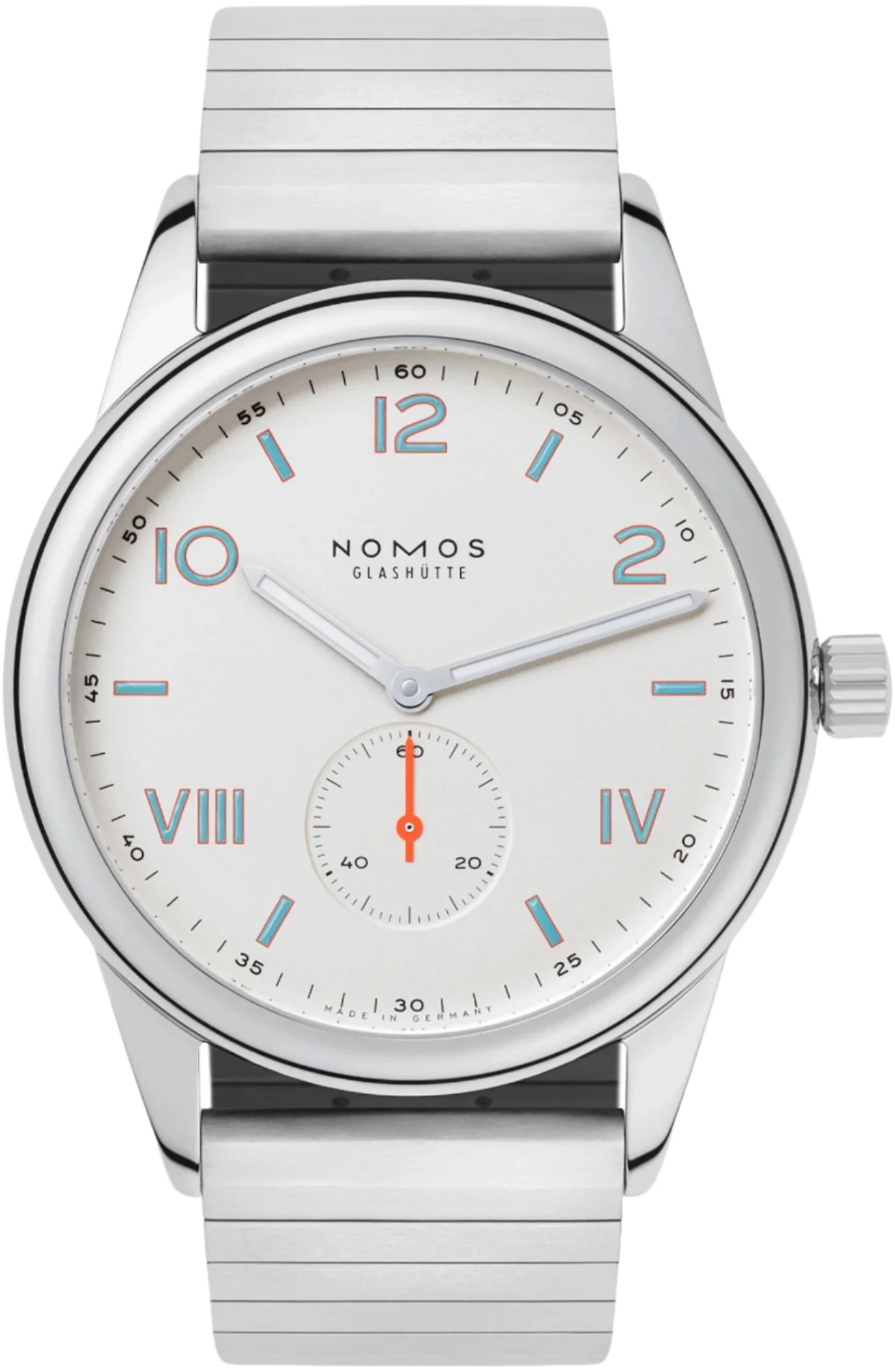 Nomos Glashutte Club Campus 38 Steel Back Watch