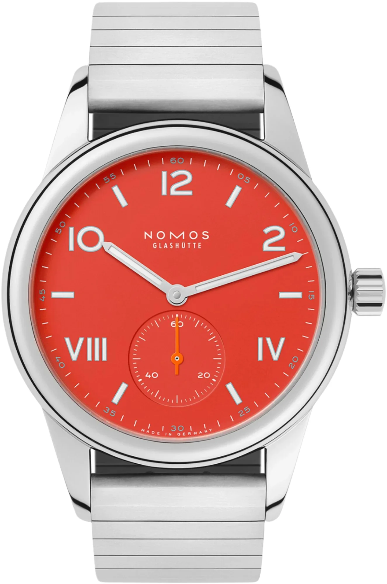 Nomos Glashutte Club Campus Nonstop Red Sapphire Crystal Watch
