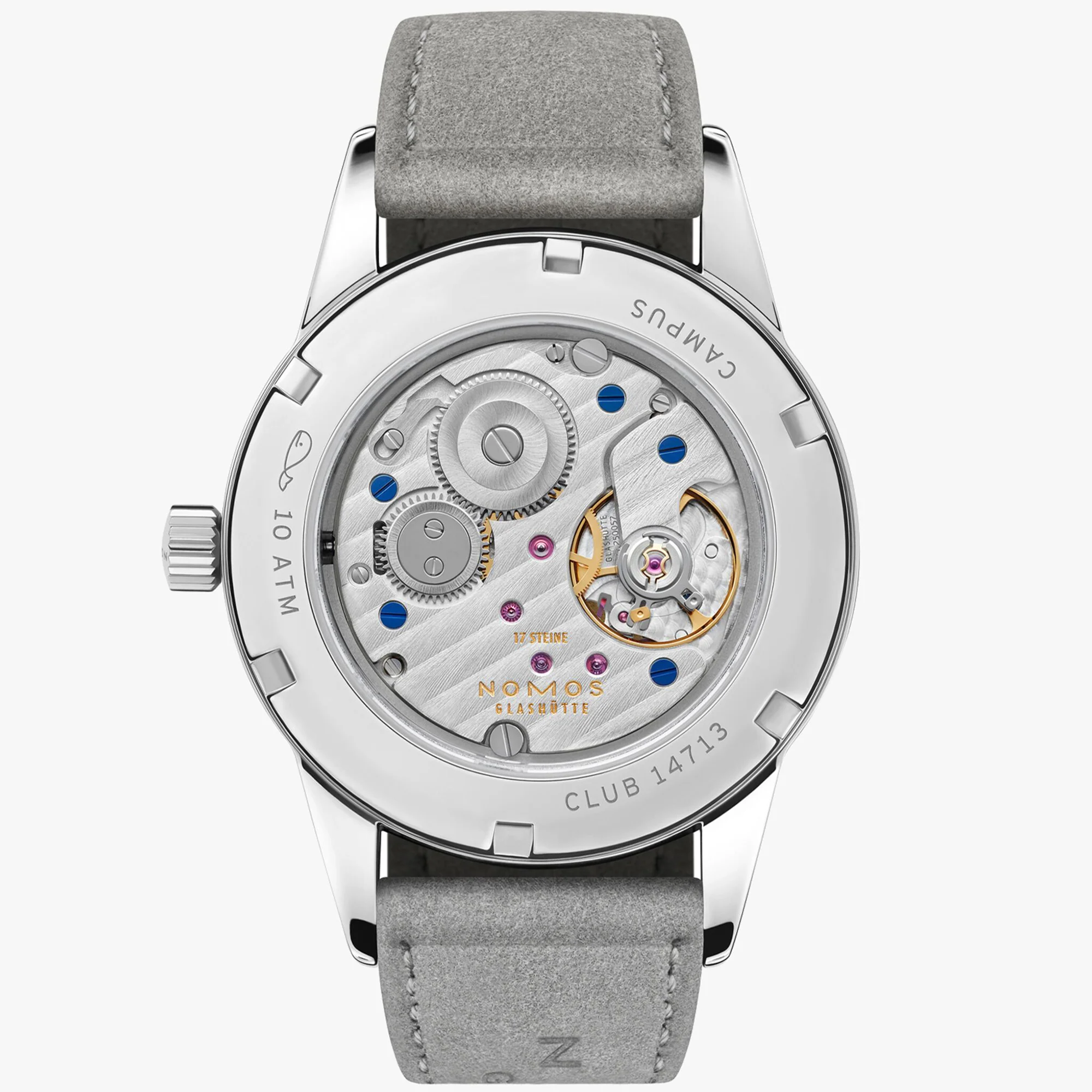 Nomos Glashutte Club Campus Nonstop Red Sapphire Crystal Watch - Image 2
