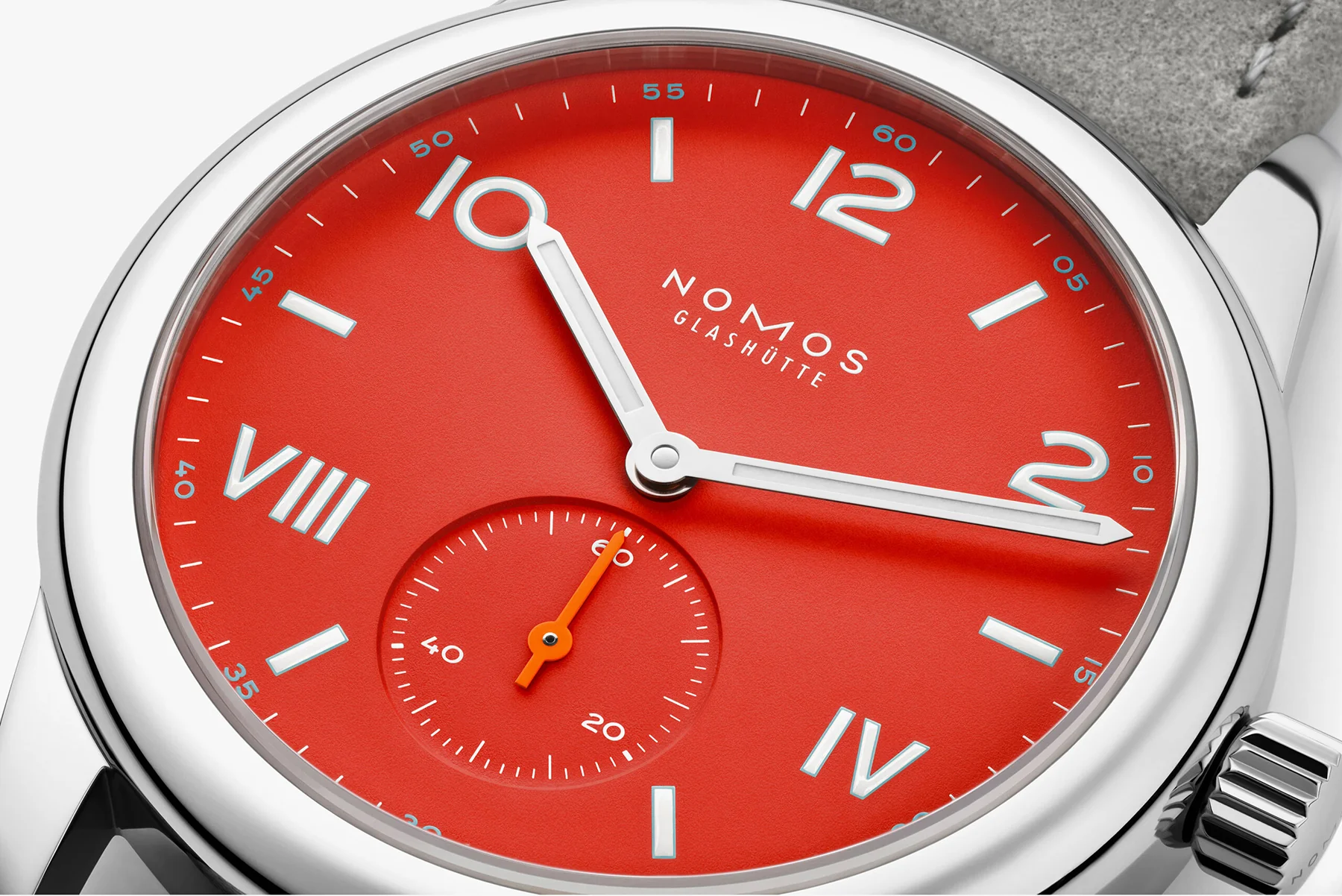 Nomos Glashutte Club Campus Nonstop Red Sapphire Crystal Watch - Image 4
