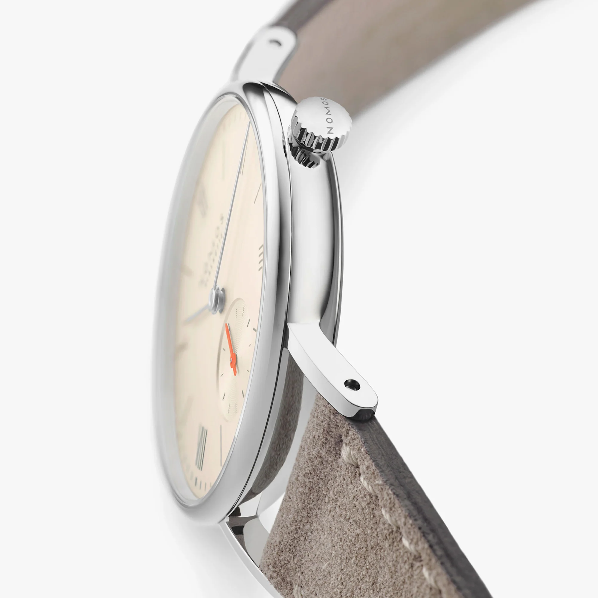 Nomos Glashutte Ludwig 33 Champagne Sapphire Crystal Watch - Image 3