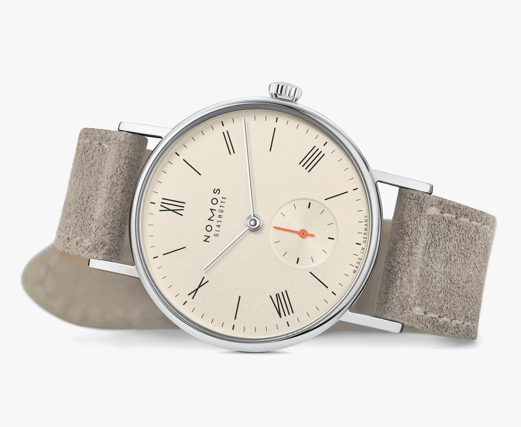 Nomos Glashutte Ludwig 33 Champagne Sapphire Crystal Watch - Image 5