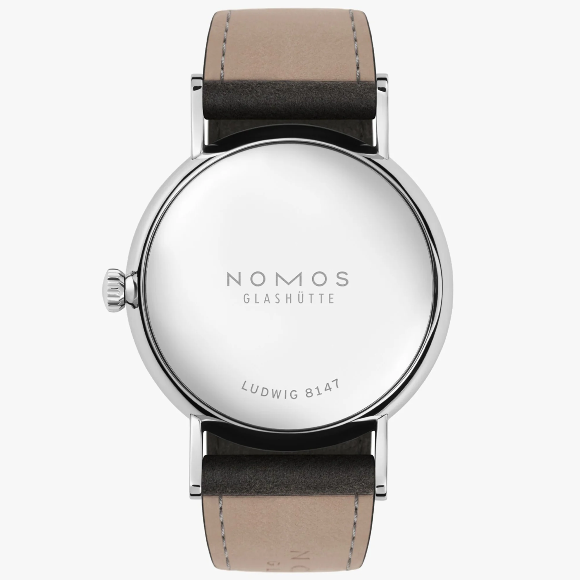 Nomos Glashutte Ludwig 33 Noir Steel Back Watch - Image 2