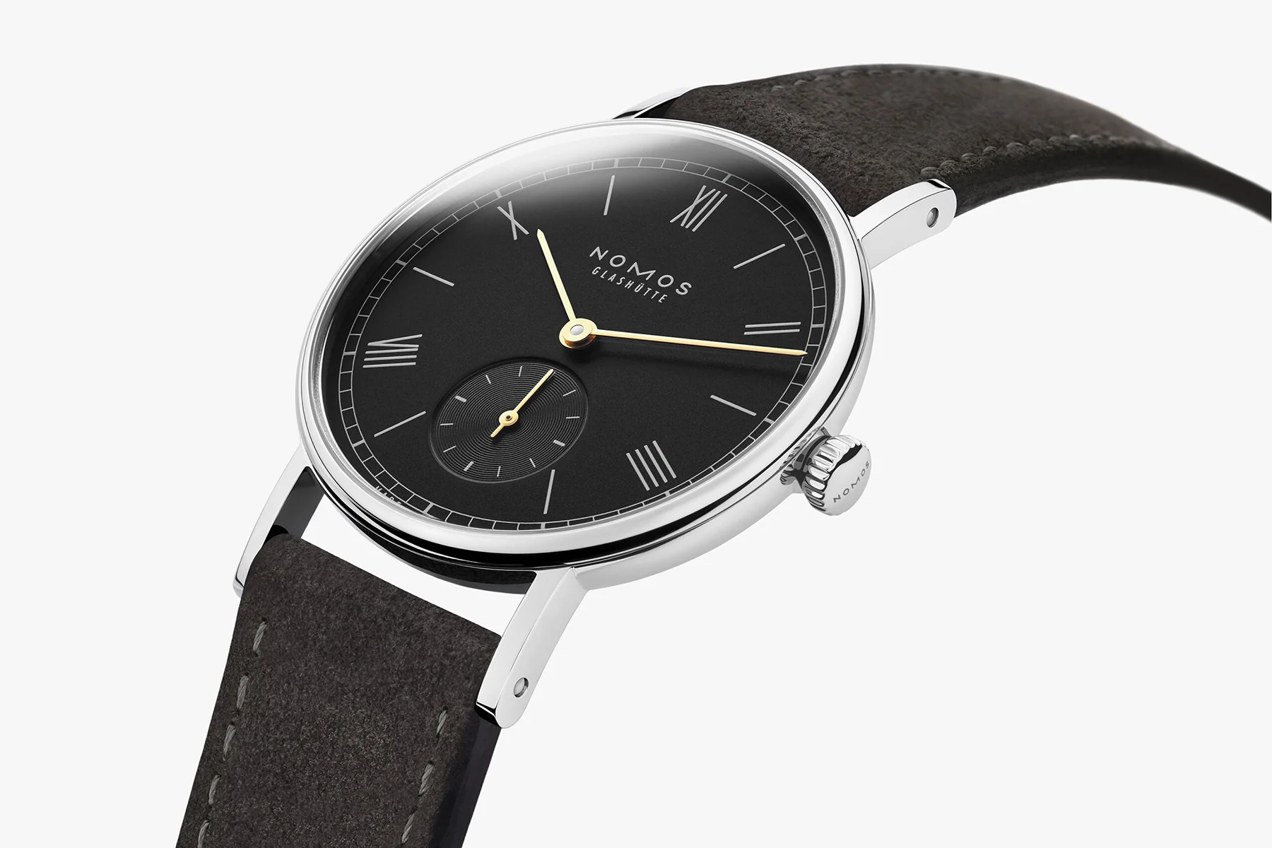 Nomos Glashutte Ludwig 33 Noir Steel Back Watch - Image 3