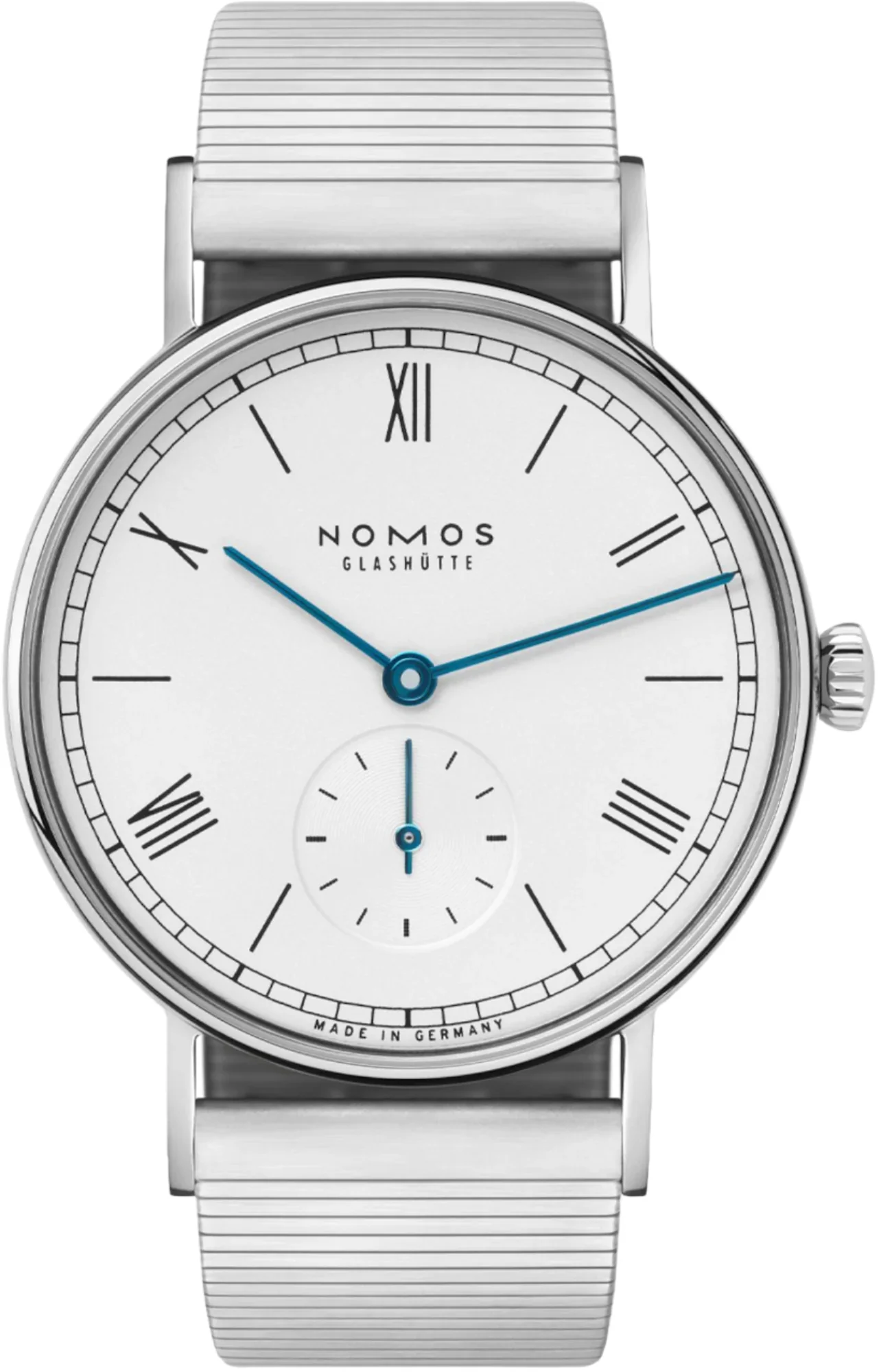 Nomos Glashutte Ludwig 33 Steel Back Watch