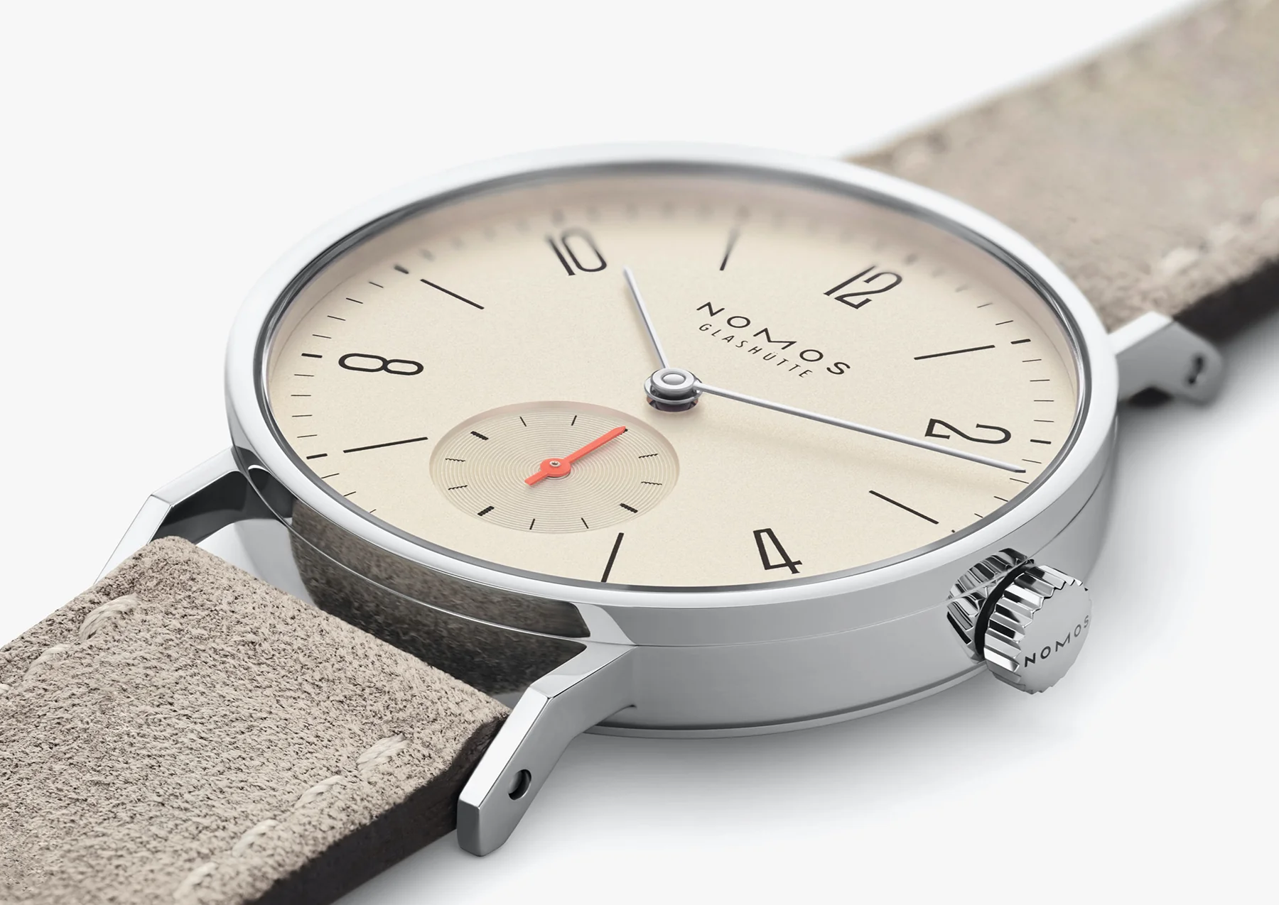 Nomos Glashutte Tangente 33 Champagne Steel Back Watch - Image 4
