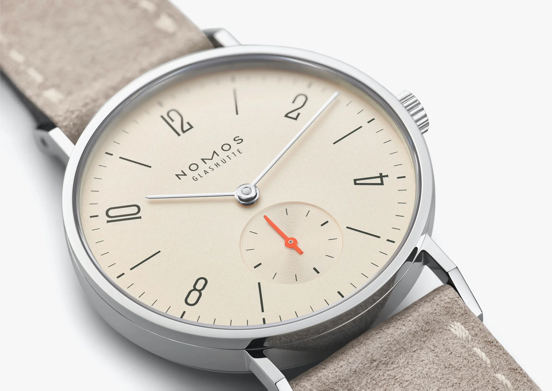 Nomos Glashutte Tangente 33 Champagne Steel Back Watch - Image 5