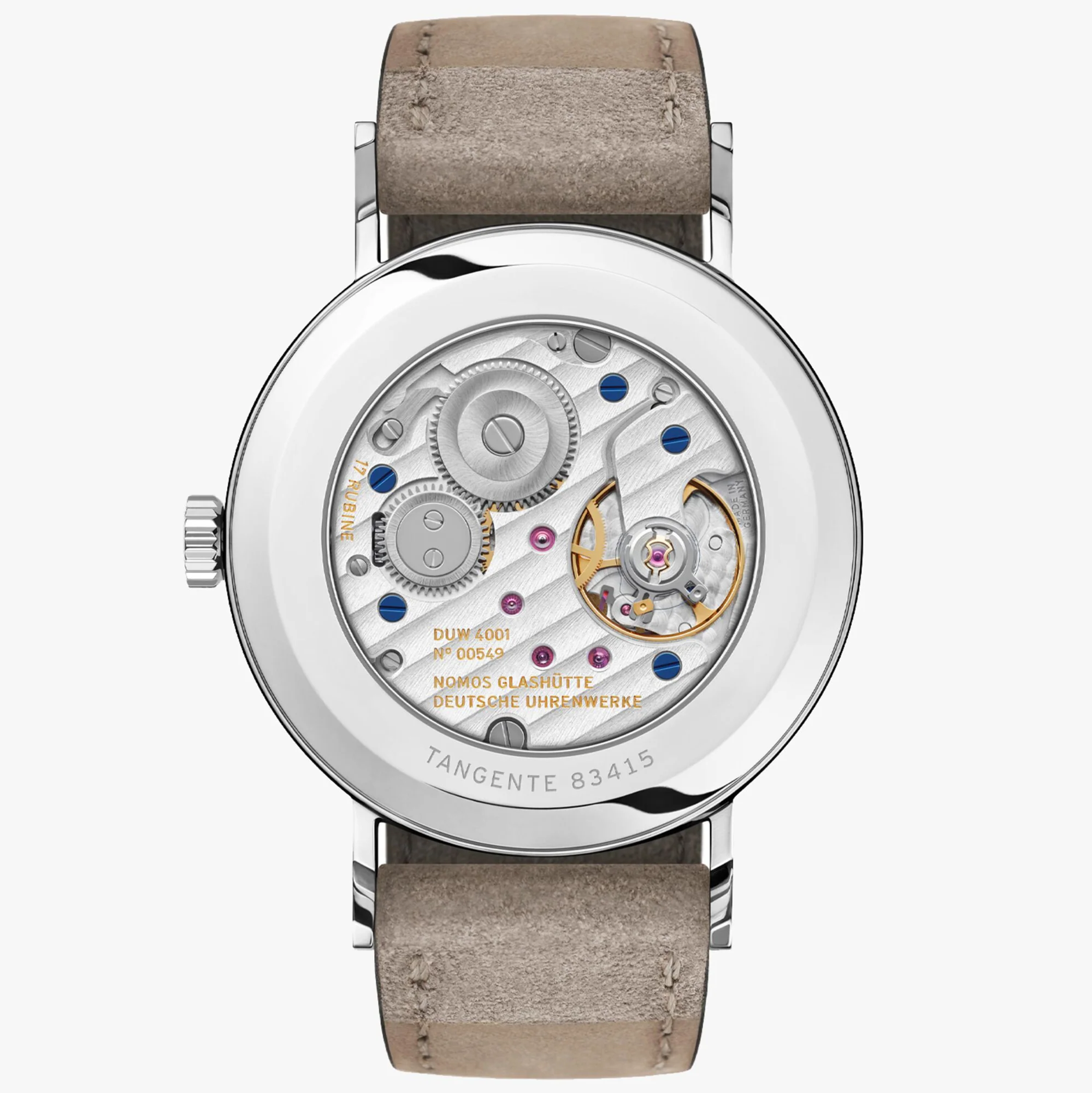 Nomos Glashutte Tangente Midnight Blue Sapphire Crystal Watch - Image 2