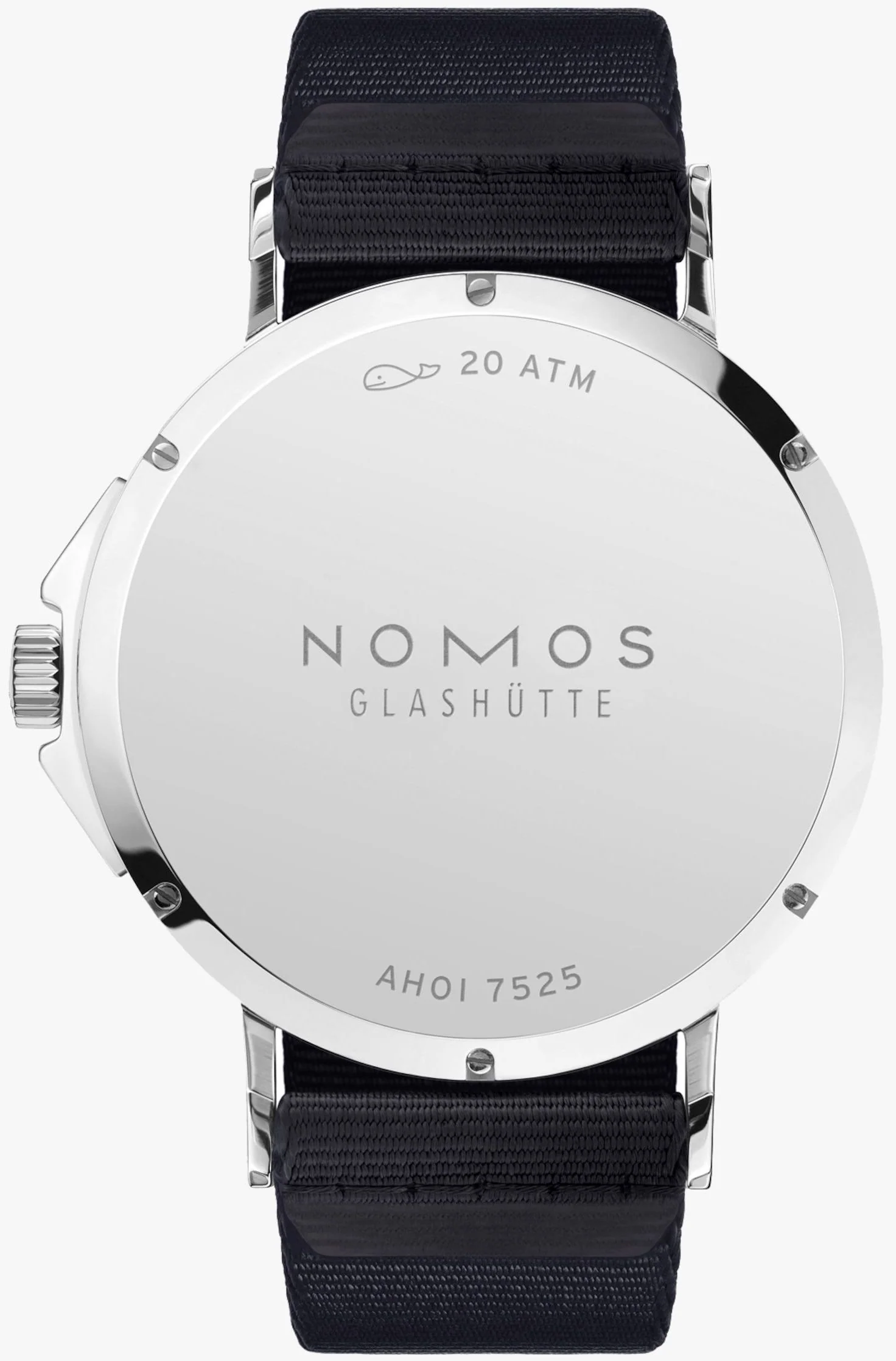 Nomos Glashutte Watch Ahoi Atlantic Steel Back - Image 2