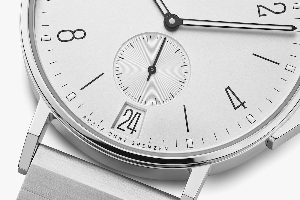 Nomos Glashutte Watch Ahoi Date Doctors Without Borders Limited Edition Sapphire Crystal - Image 6