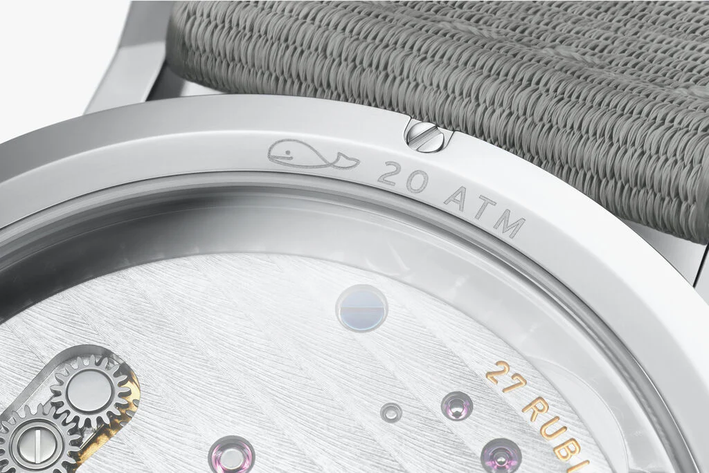 Nomos Glashutte Ahoi Neomatik 38 Date Sand Steel Back Watch - Image 4