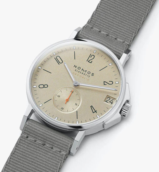 Nomos Glashutte Ahoi Neomatik 38 Date Sand Steel Back Watch - Image 6