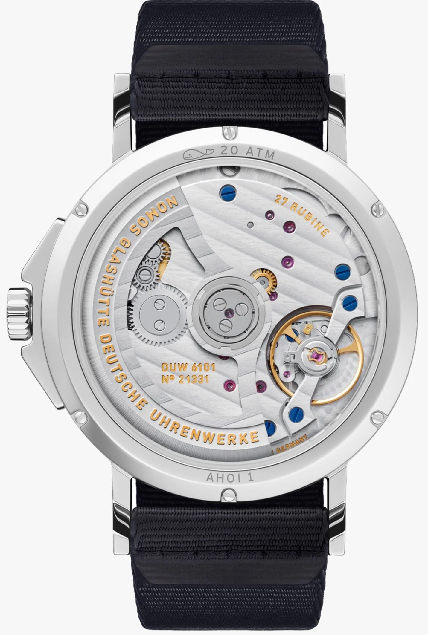 Nomos Glashutte Ahoi Neomatik 38 Date Sky Sapphire Crystal Watch - Image 2