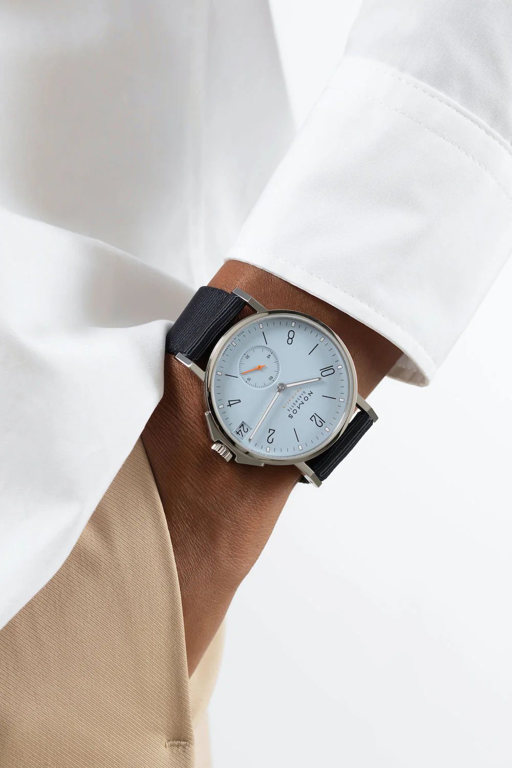 Nomos Glashutte Ahoi Neomatik 38 Date Sky Sapphire Crystal Watch - Image 6