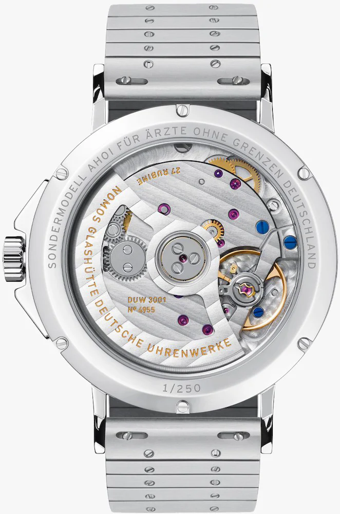 Nomos Glashutte Watch Ahoi Neomatik Doctors Without Borders Limited Edition Sapphire Crystal - Image 2