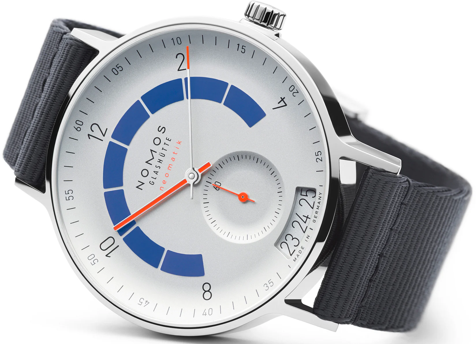 Nomos Glashutte Autobahn Neomatik 41 Date Sports Grey Sapphire Crystal Watch - Image 3