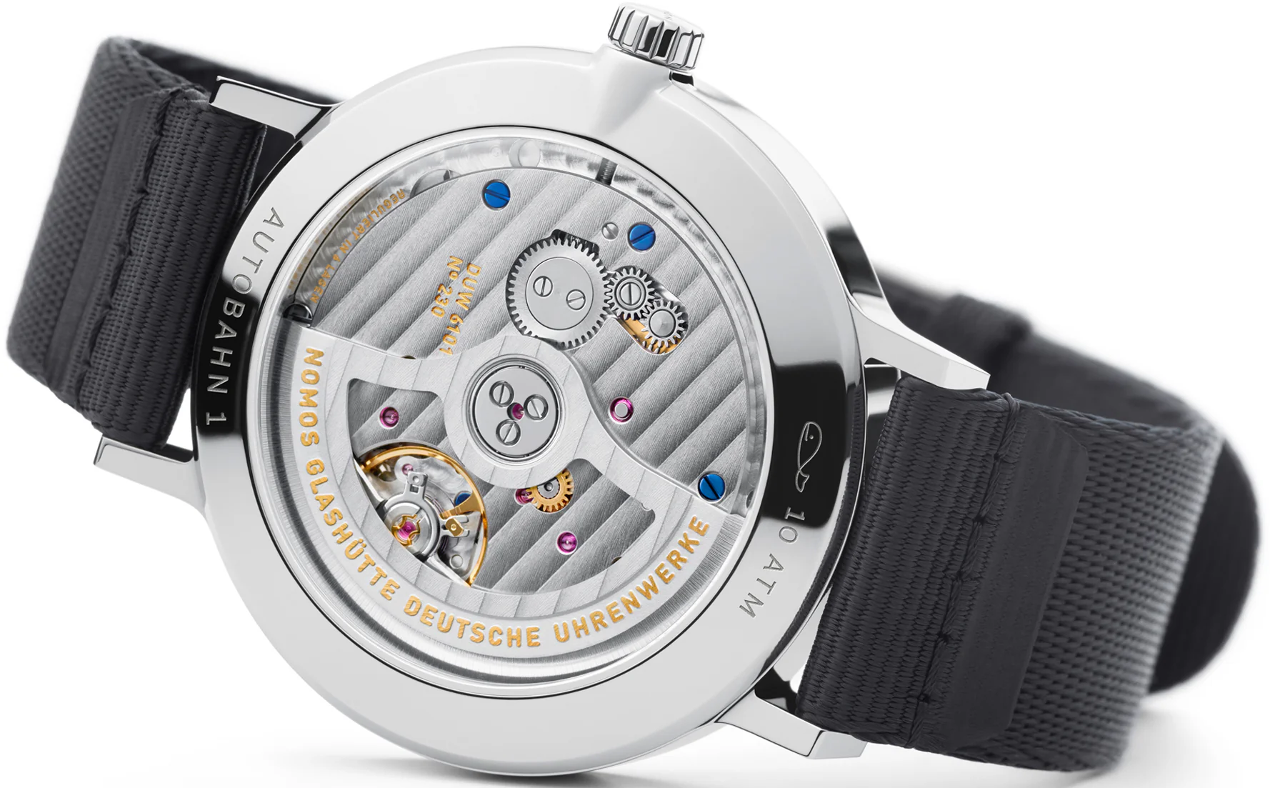 Nomos Glashutte Autobahn Neomatik 41 Date Sports Grey Sapphire Crystal Watch - Image 4