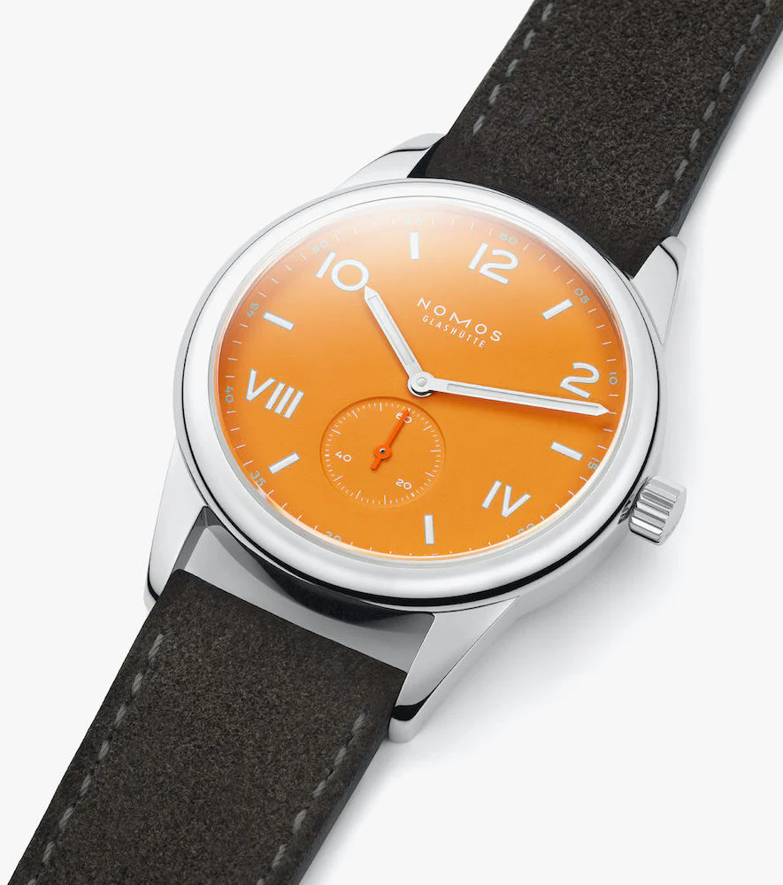 Nomos Glashutte Club Campus 38 Future Orange Steel Back Watch - Image 4