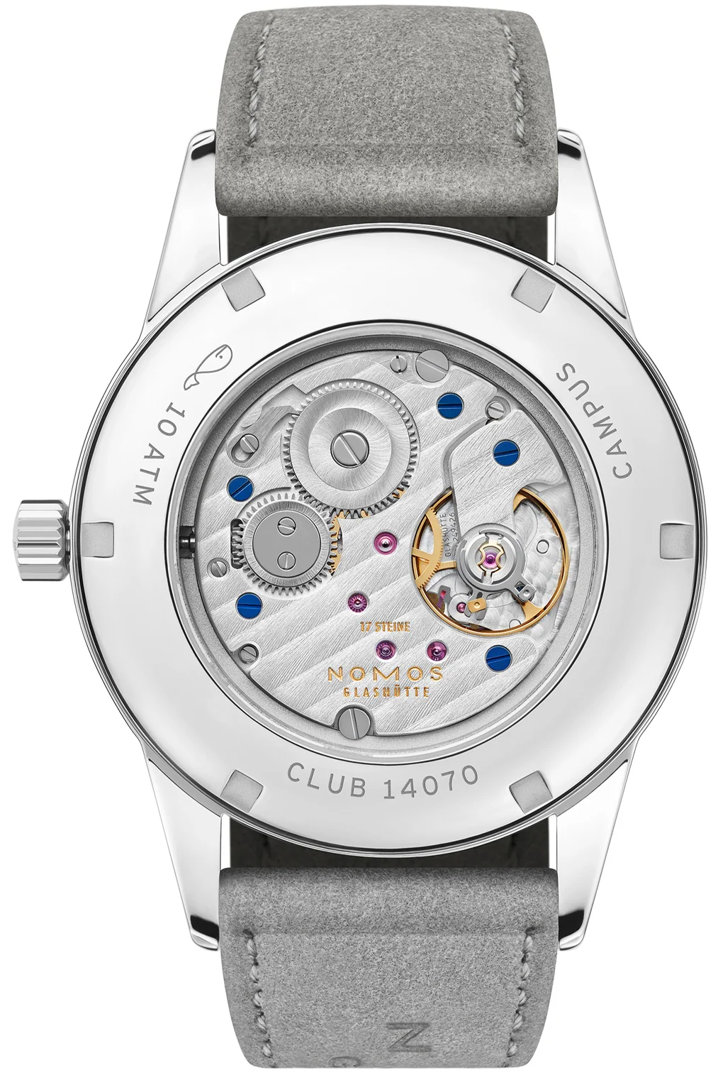 Nomos Glashutte Club Campus 38 Nonstop Red Sapphire Crystal Watch - Image 5