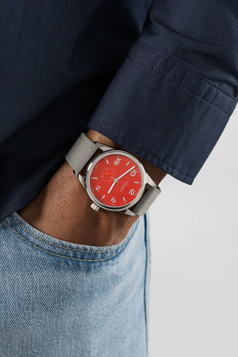Nomos Glashutte Club Campus 38 Nonstop Red Sapphire Crystal Watch - Image 7