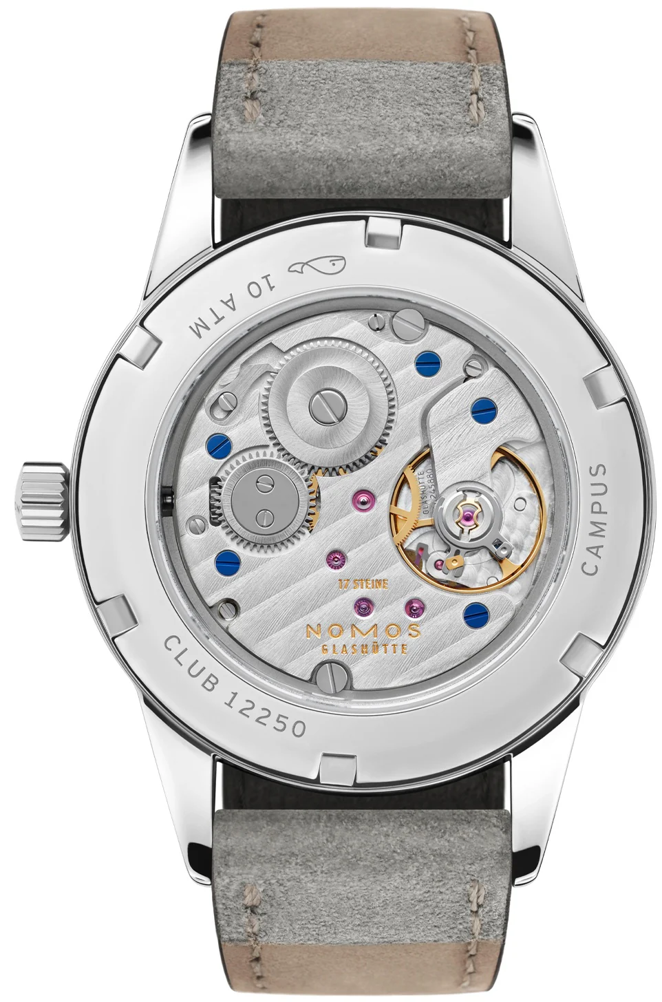 Nomos Glashutte Club Campus Endless Blue Sapphire Crystal Watch - Image 2