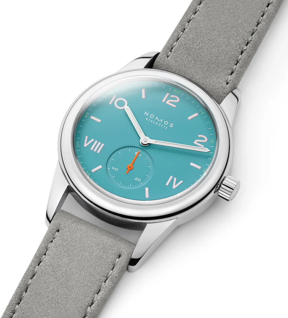 Nomos Glashutte Club Campus Endless Blue Sapphire Crystal Watch - Image 3