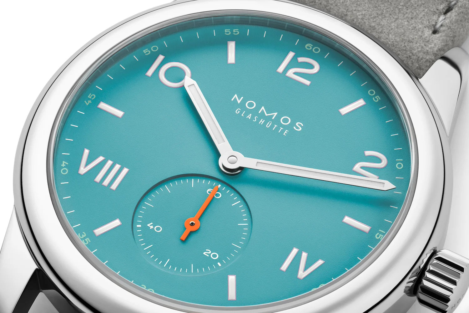 Nomos Glashutte Club Campus Endless Blue Sapphire Crystal Watch - Image 4