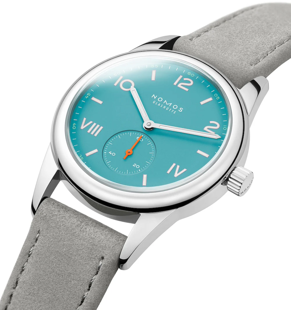 Nomos Glashutte Club Campus Endless Blue Sapphire Crystal Watch - Image 5