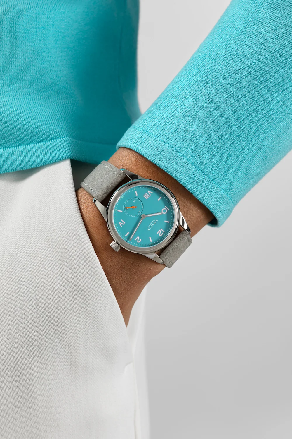 Nomos Glashutte Club Campus Endless Blue Sapphire Crystal Watch - Image 7