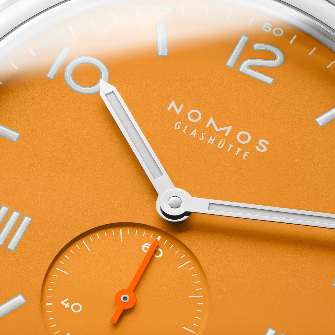 Nomos Glashutte Club Campus Future Orange Steel Back Watch - Image 4