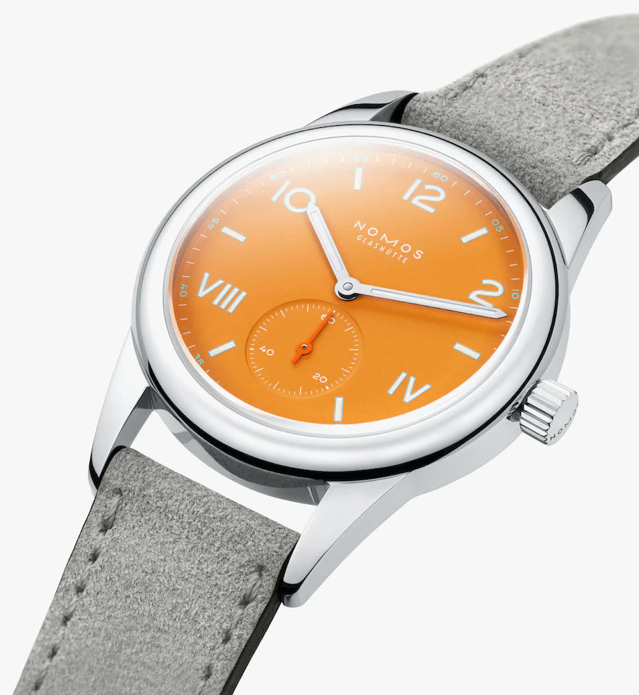 Nomos Glashutte Club Campus Future Orange Steel Back Watch - Image 5