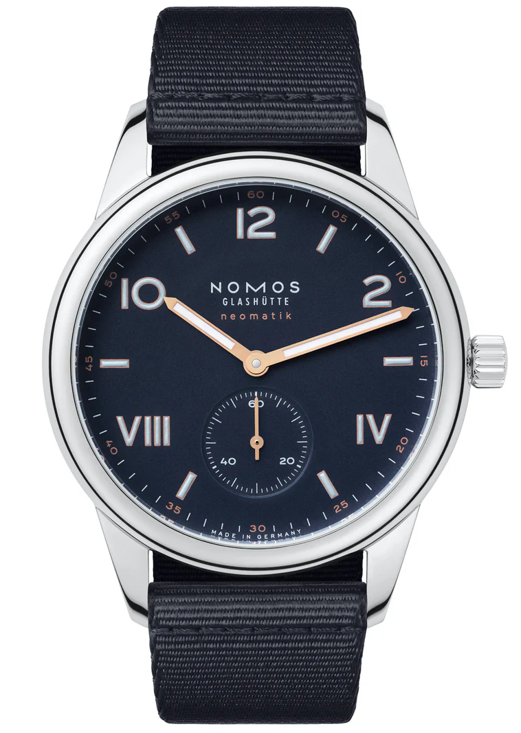 Nomos Glashutte Club Campus Neomatik 39 Midnight Blue Sapphire Crystal