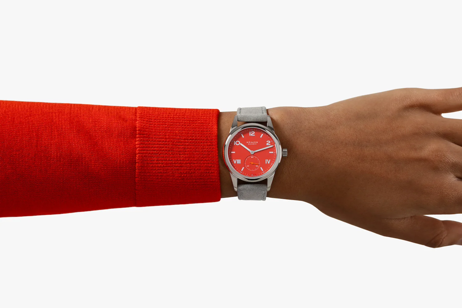 Nomos Glashutte Club Campus Nonstop Red Steel Back Watch - Image 8