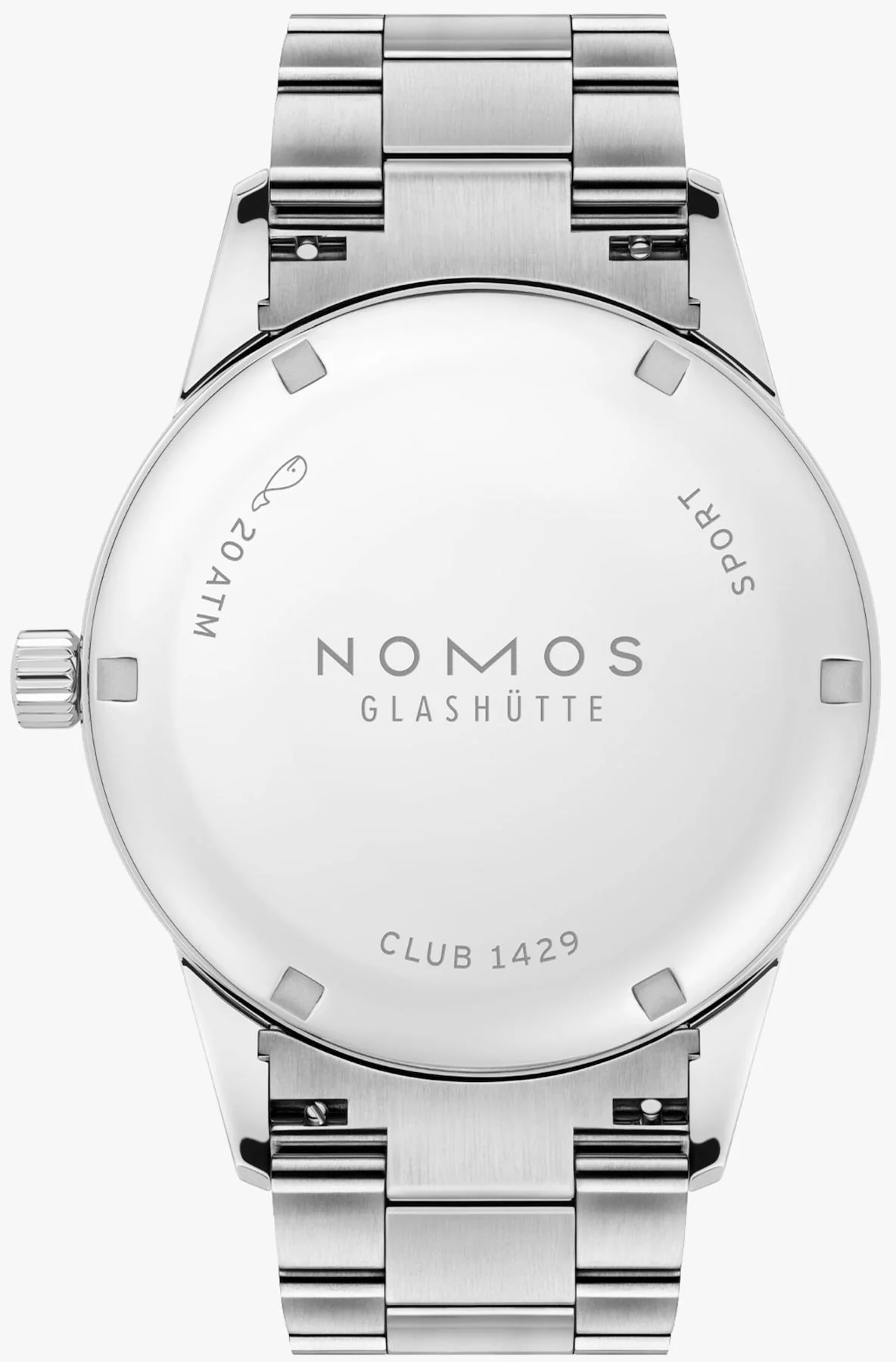 Nomos Glashutte Club Sport Neomatik 39 Ember Steel Back Watch - Image 2
