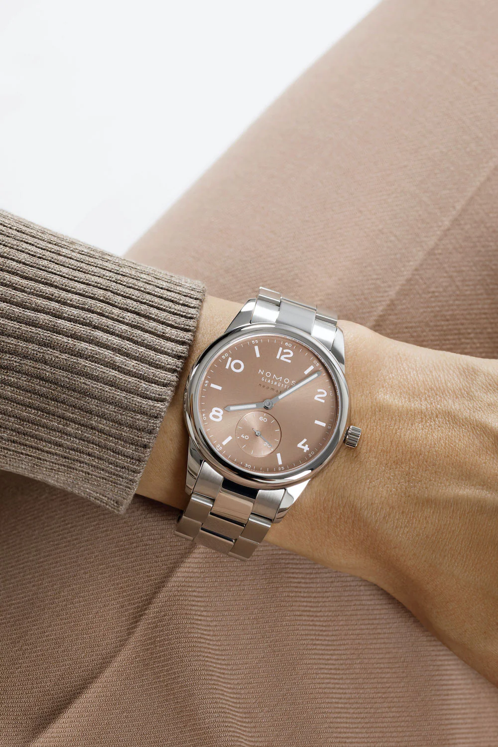 Nomos Glashutte Club Sport Neomatik 39 Ember Steel Back Watch - Image 6