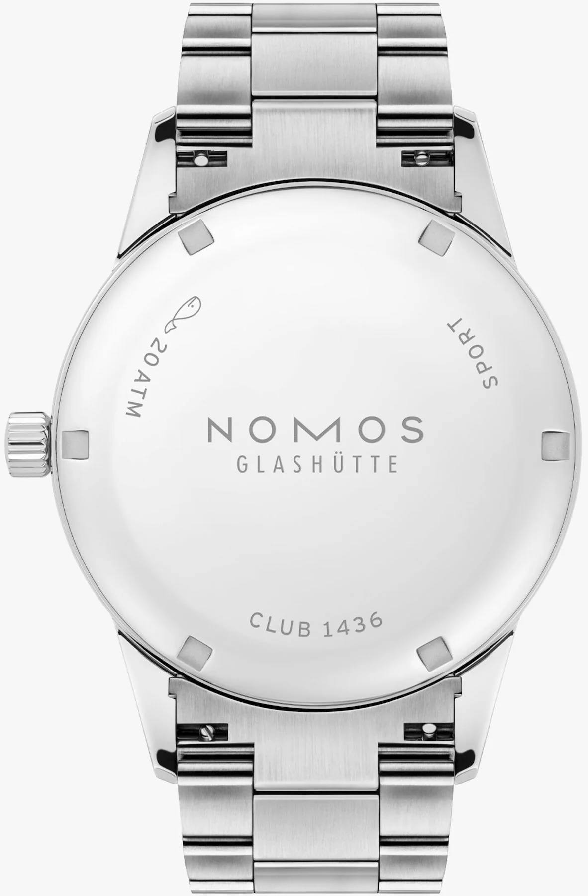 Nomos Glashutte Club Sport Neomatik 39 Tabac Steel Back Watch - Image 2