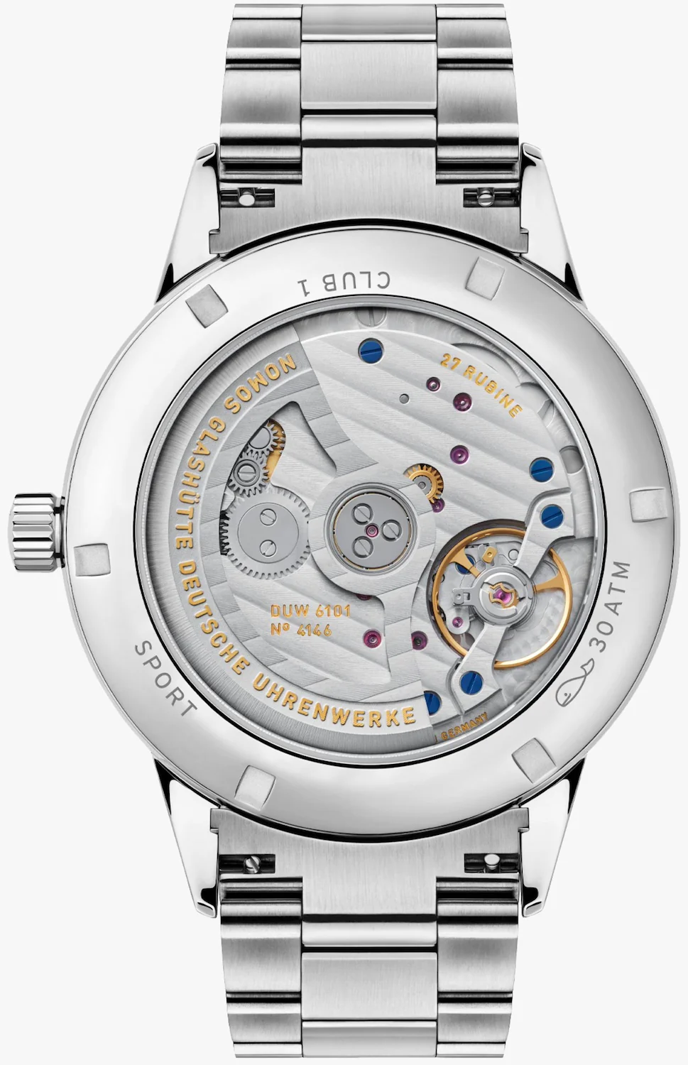 Nomos Glashutte Club Sport Neomatik 42 Date Black Sapphire Crystal Watch - Image 2