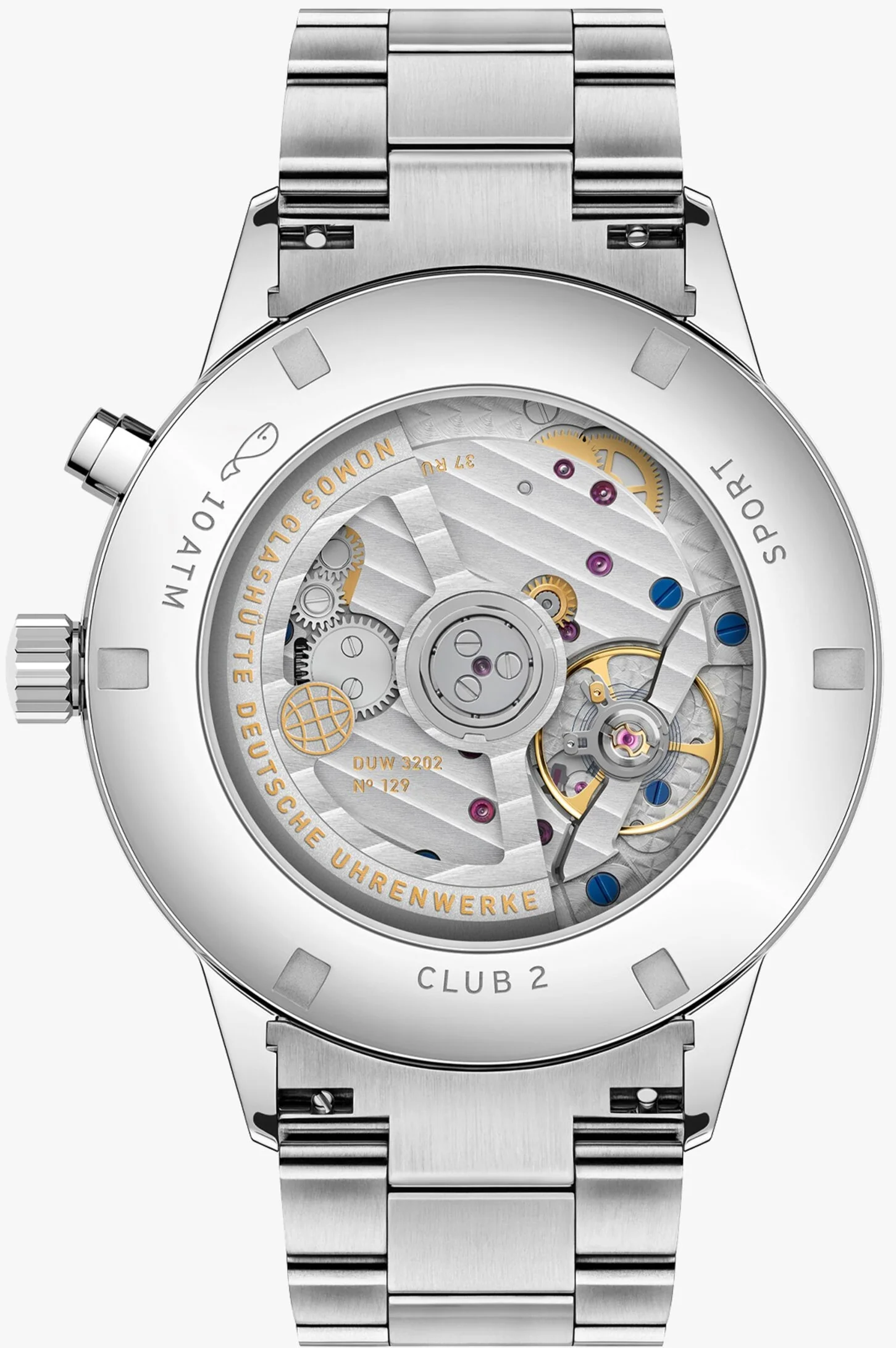Nomos Glashutte Club Sport Neomatik Worldtimer Blue Sapphire Crystal Watch - Image 2