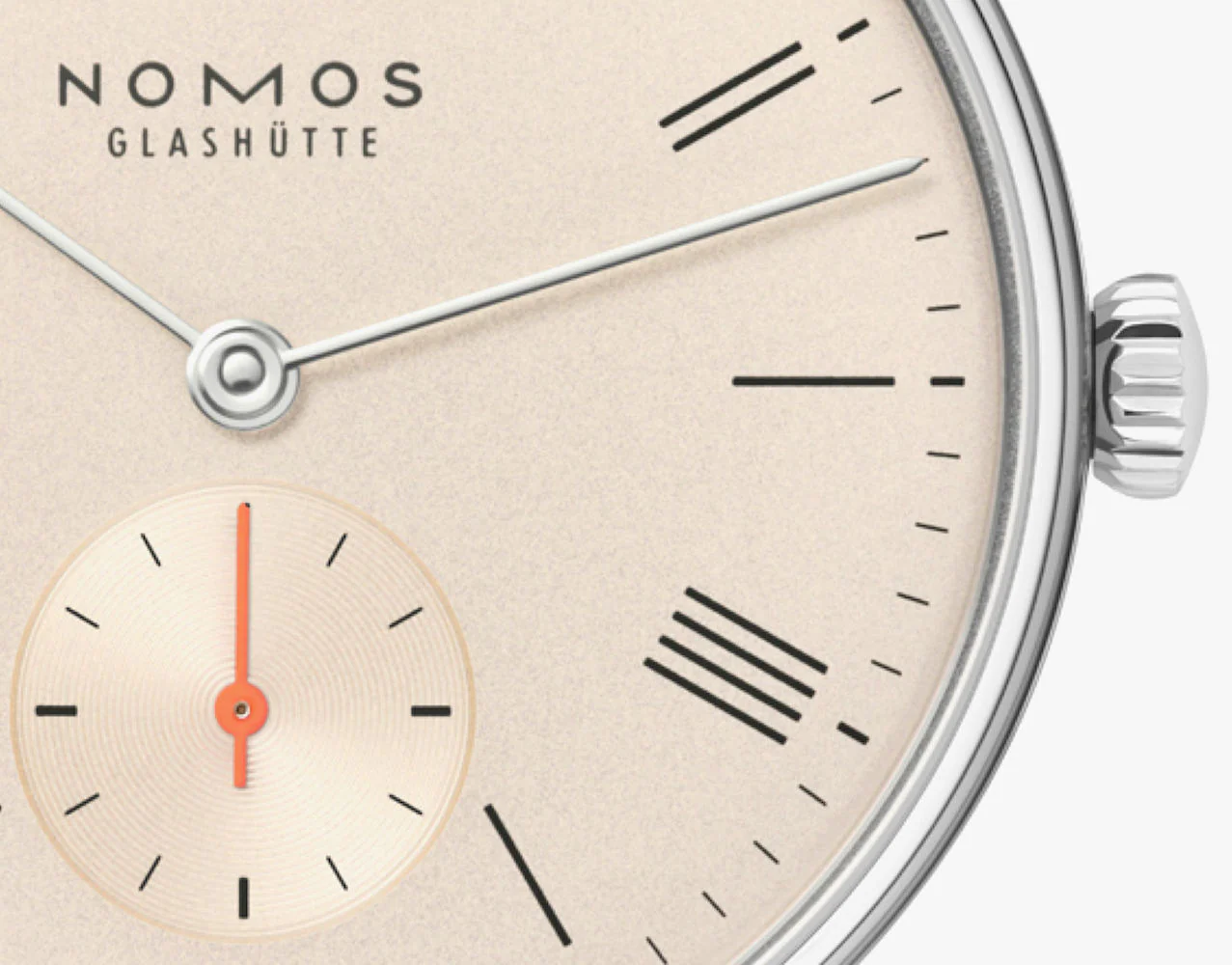 Nomos Glashutte Ludwig 33 Champagne Sapphire Crystal Watch - Image 6
