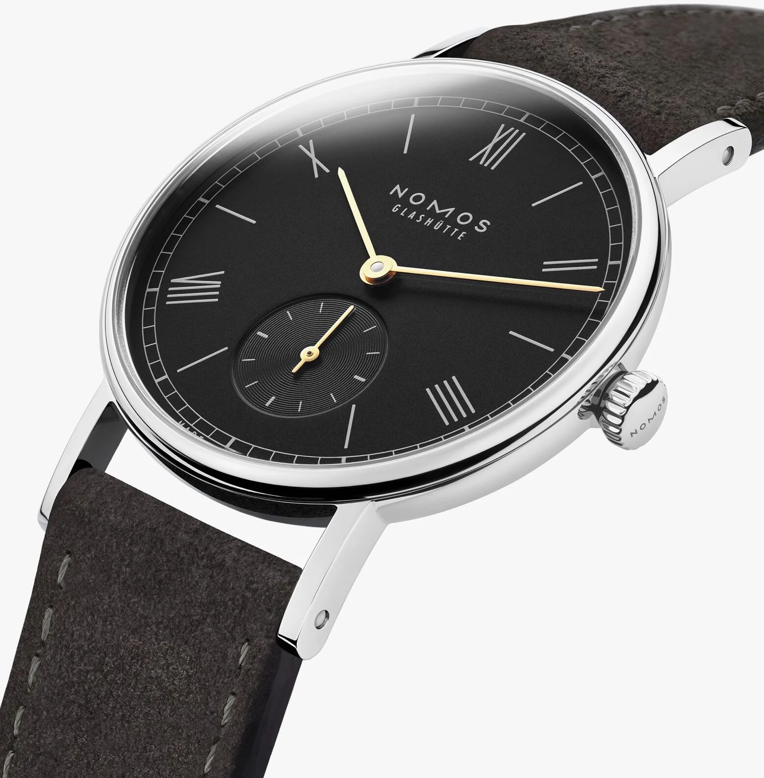 Nomos Glashutte Ludwig 33 Noir Steel Back Watch - Image 3