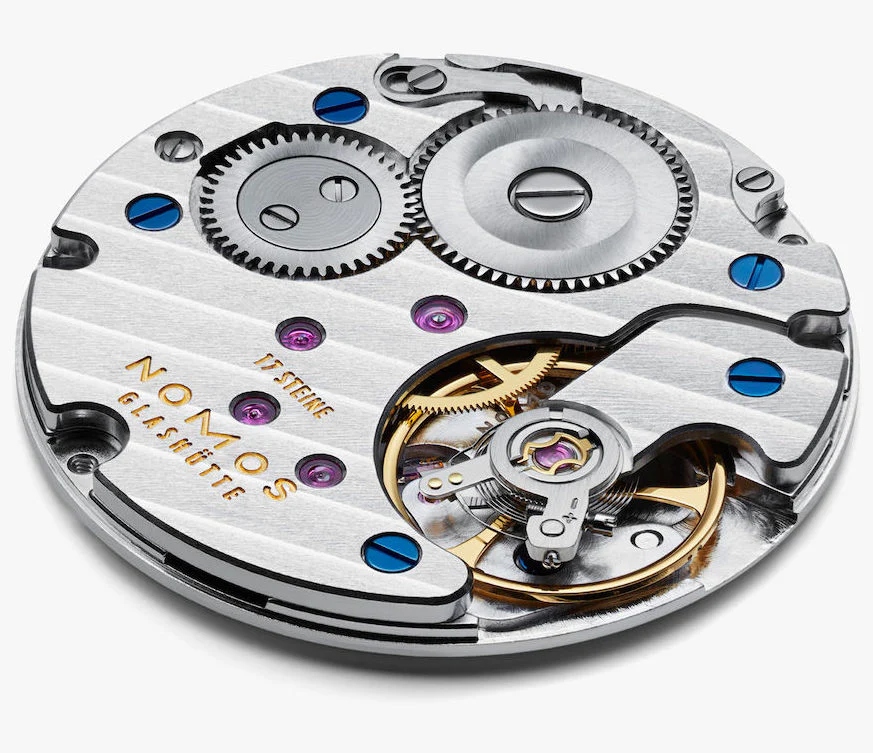 Nomos Glashutte Ludwig 38 White Enamel Sapphire Crystal Watch - Image 7