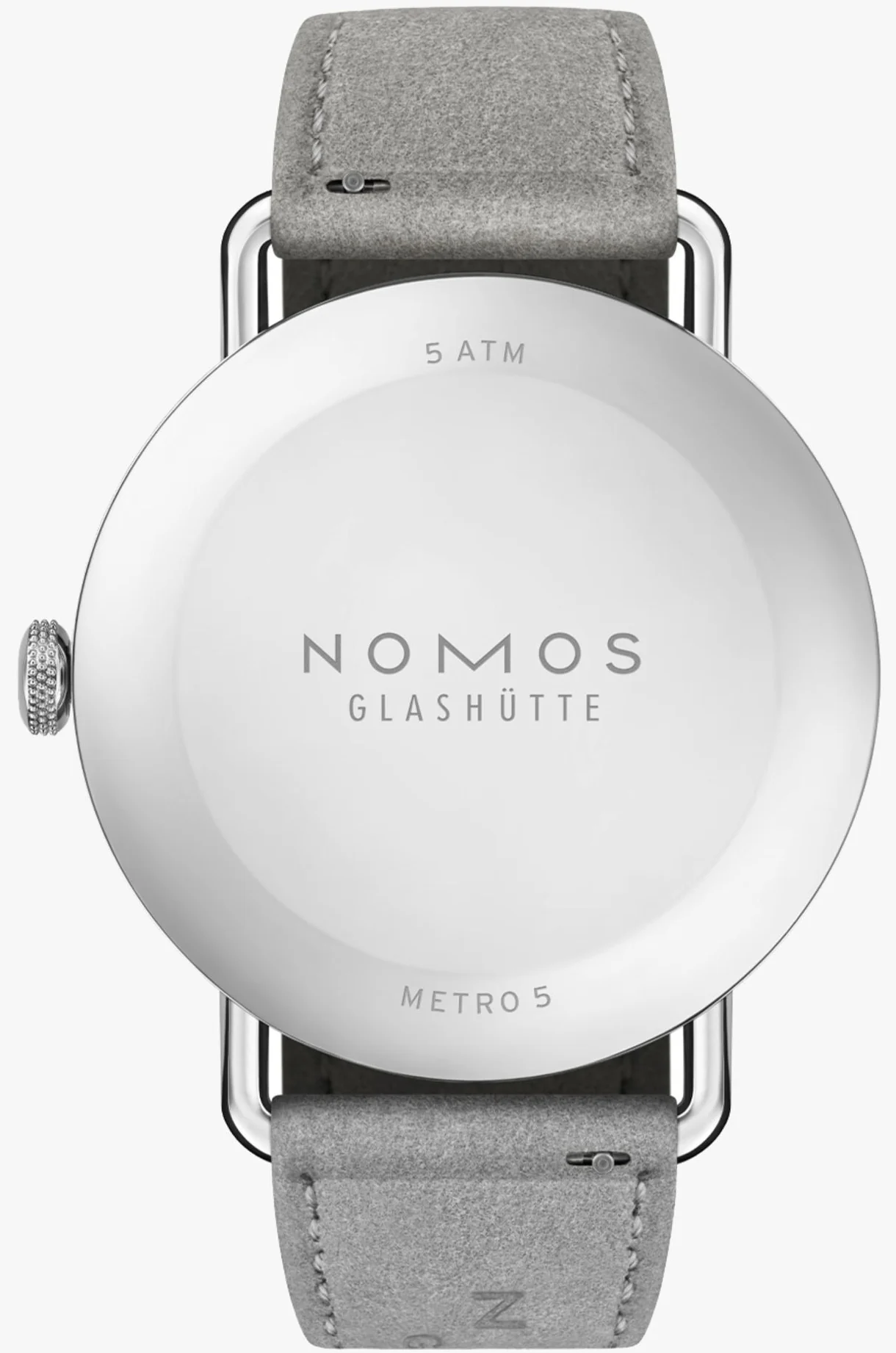 Nomos Glashutte Metro 33 Sage Steel Back Watch - Image 3