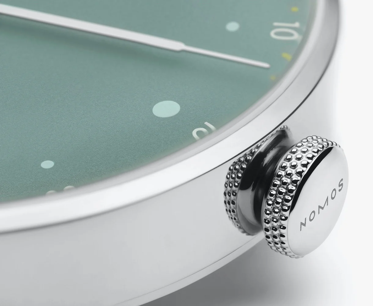 Nomos Glashutte Metro 33 Sage Steel Back Watch - Image 5