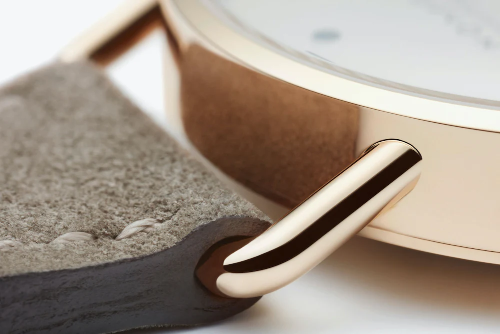Nomos Glashutte Metro Rose Gold 33 Sapphire Crystal Watch - Image 6