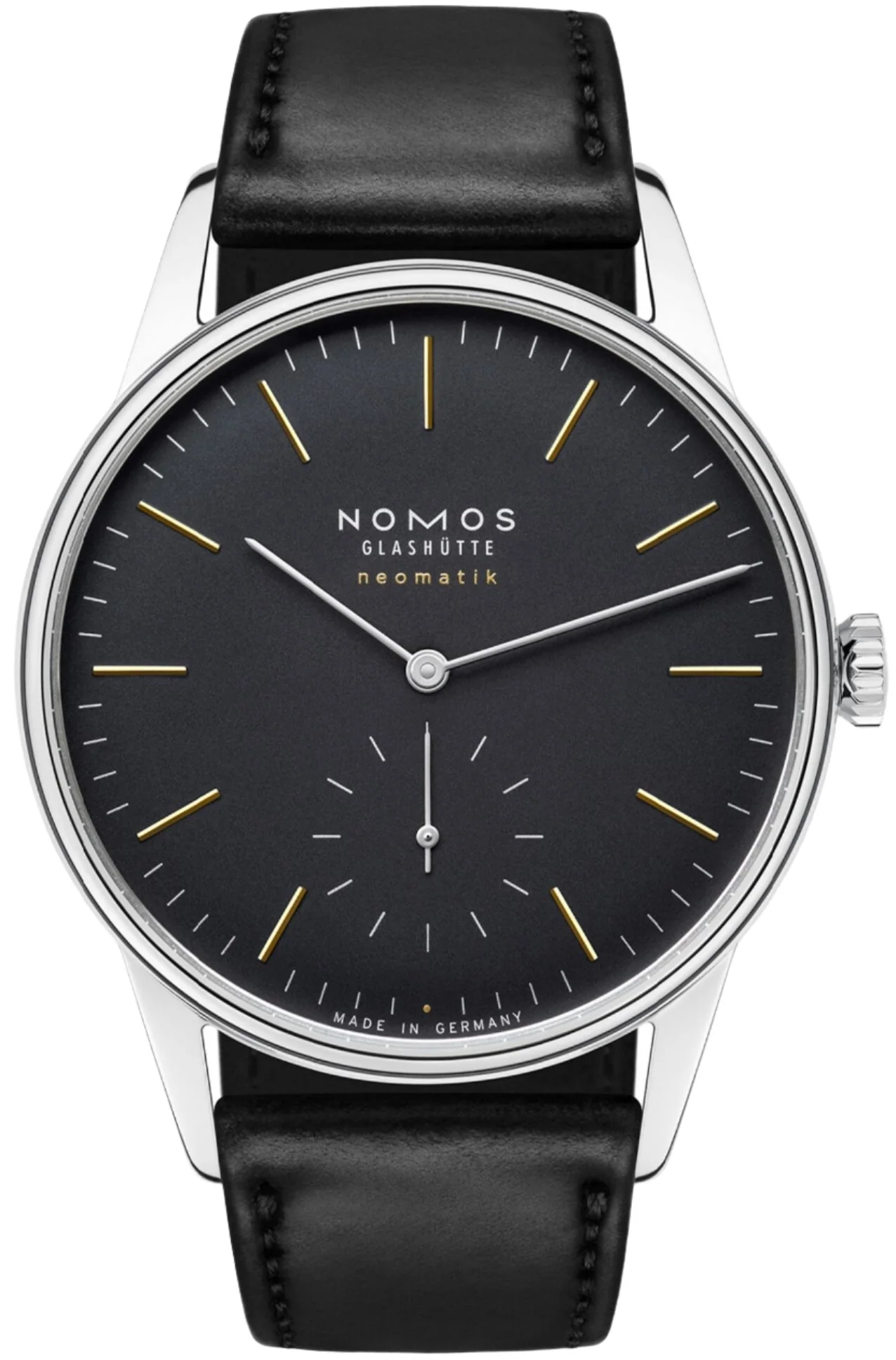 Nomos Glashutte Orion Neomatik Black Sapphire Crystal Watch