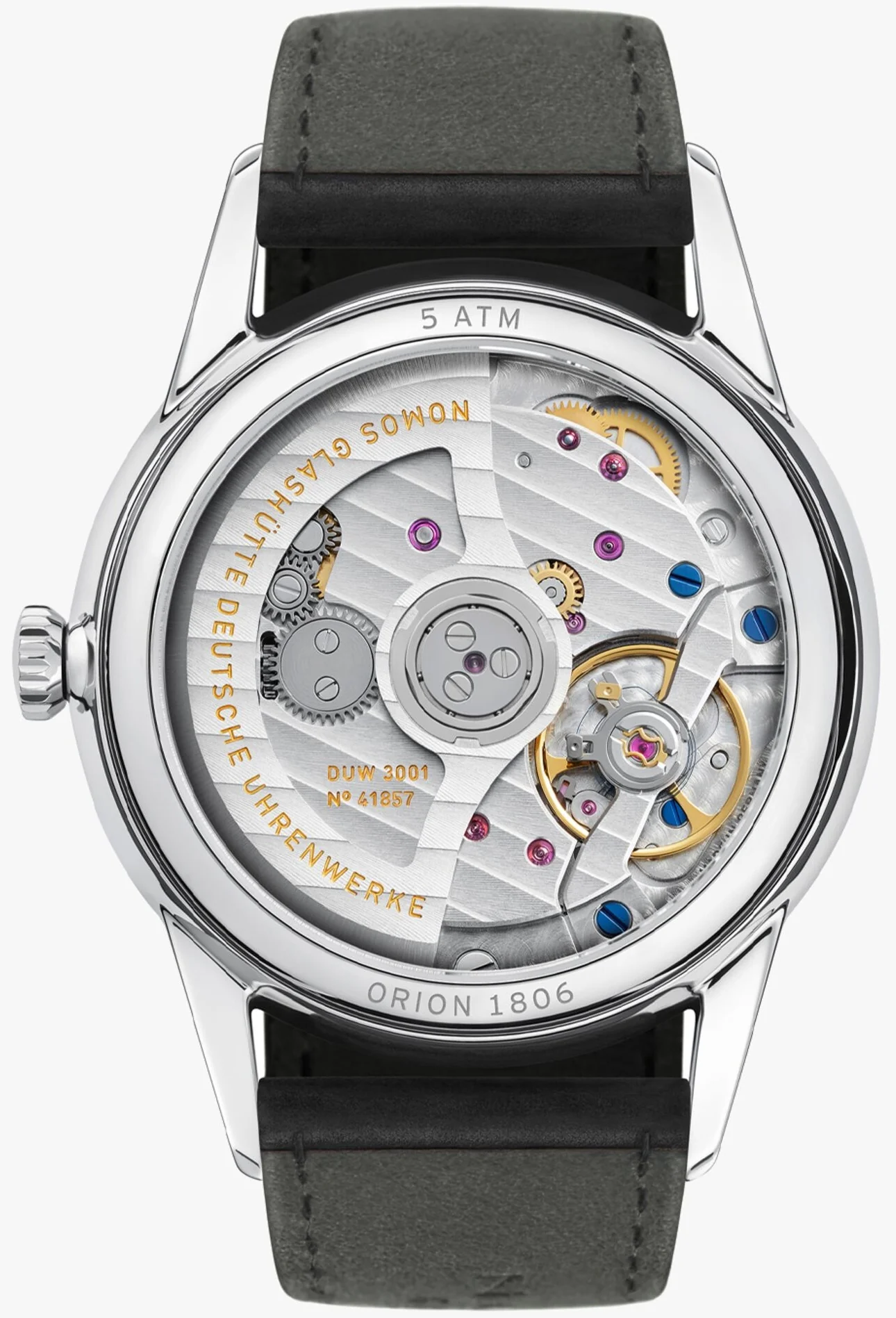 Nomos Glashutte Orion Neomatik Black Sapphire Crystal Watch - Image 2