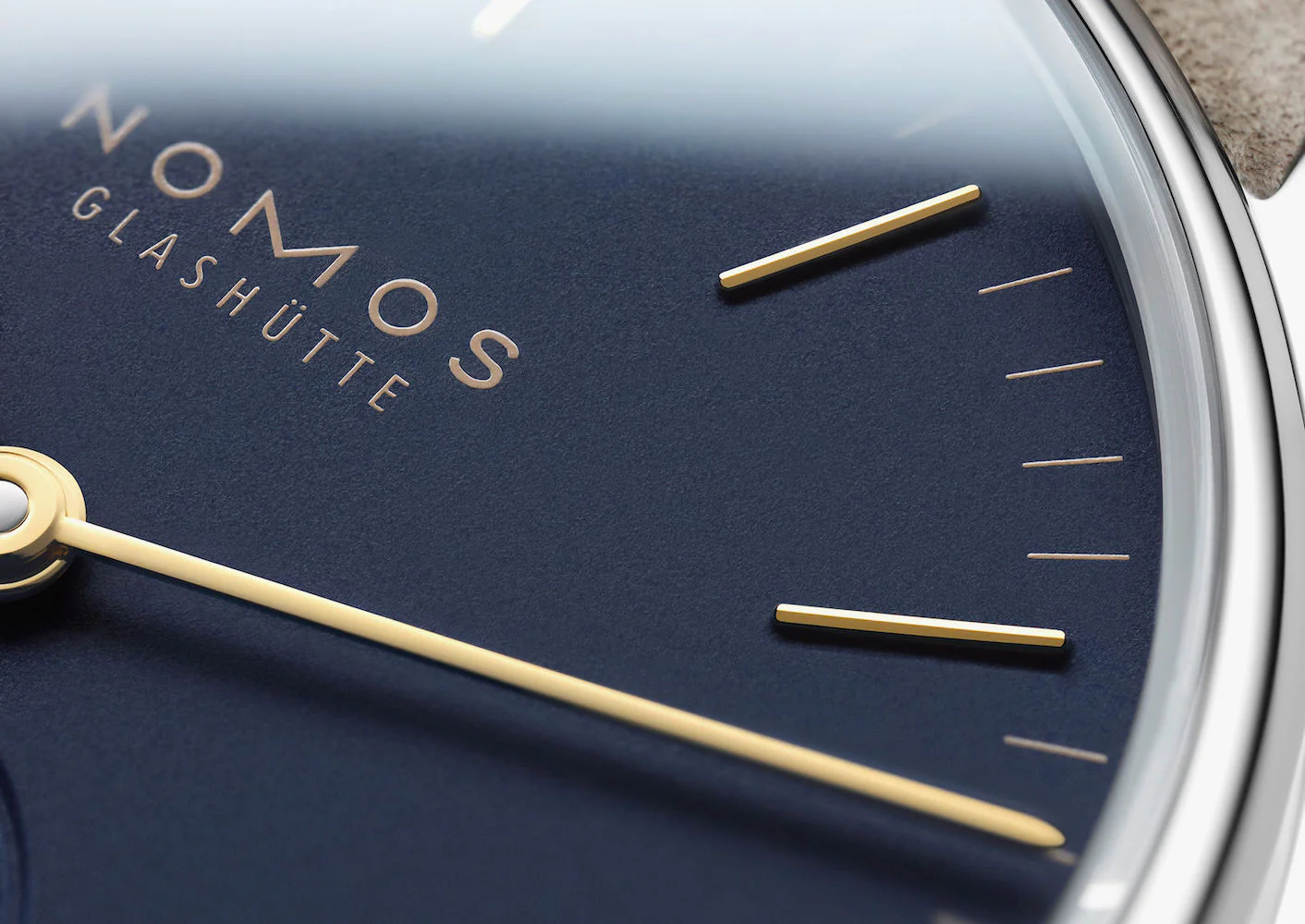 Nomos Glashutte Orion 33 Midnight Blue Sapphire Crystal Watch - Image 6