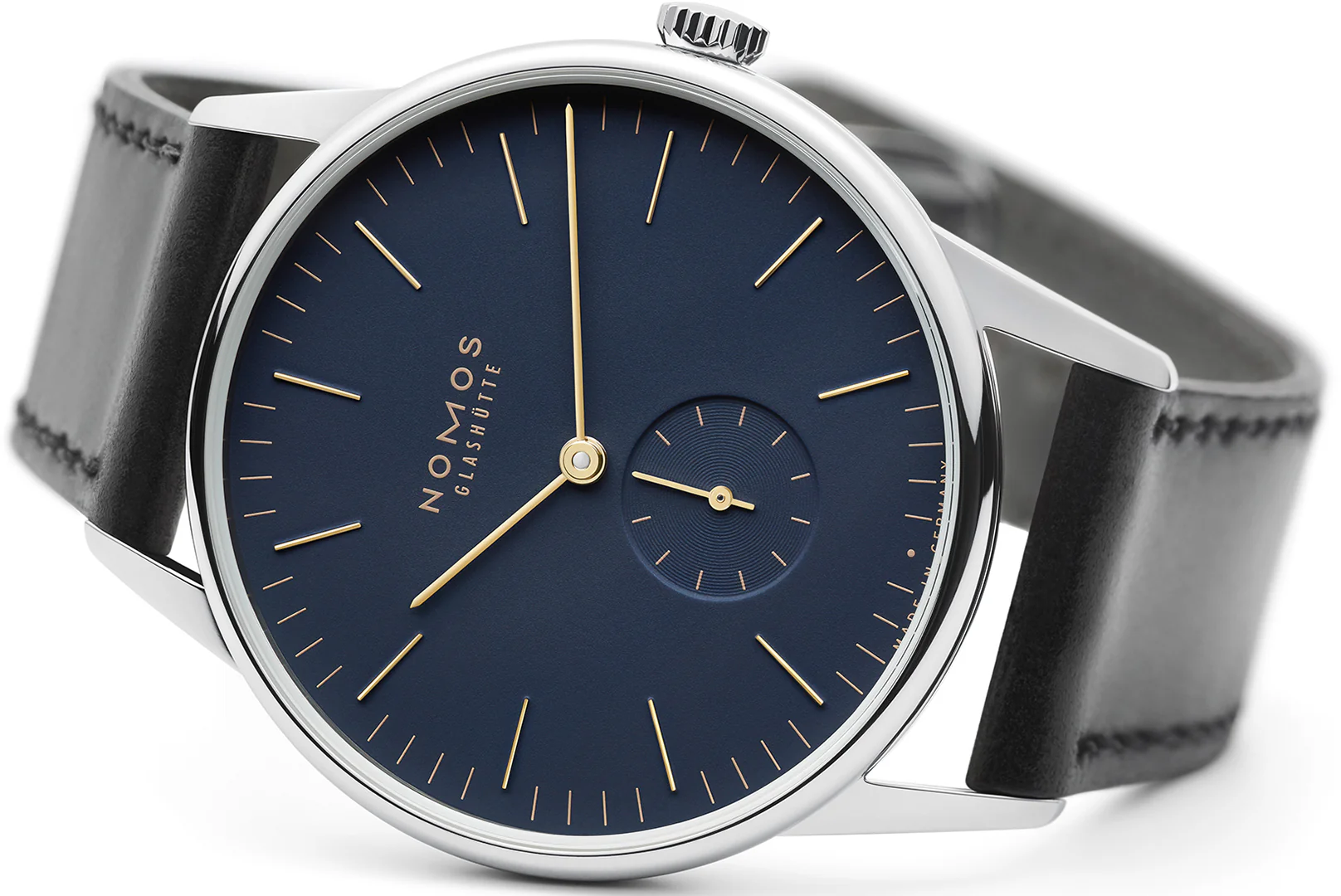Nomos Glashutte Orion 38 Midnight Blue Steel Back - Image 3