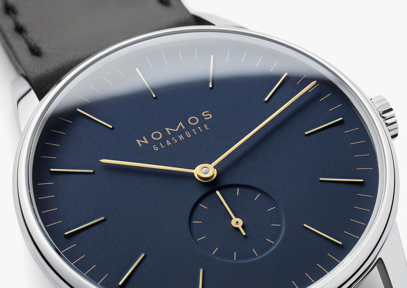 Nomos Glashutte Orion 38 Midnight Blue Steel Back - Image 6