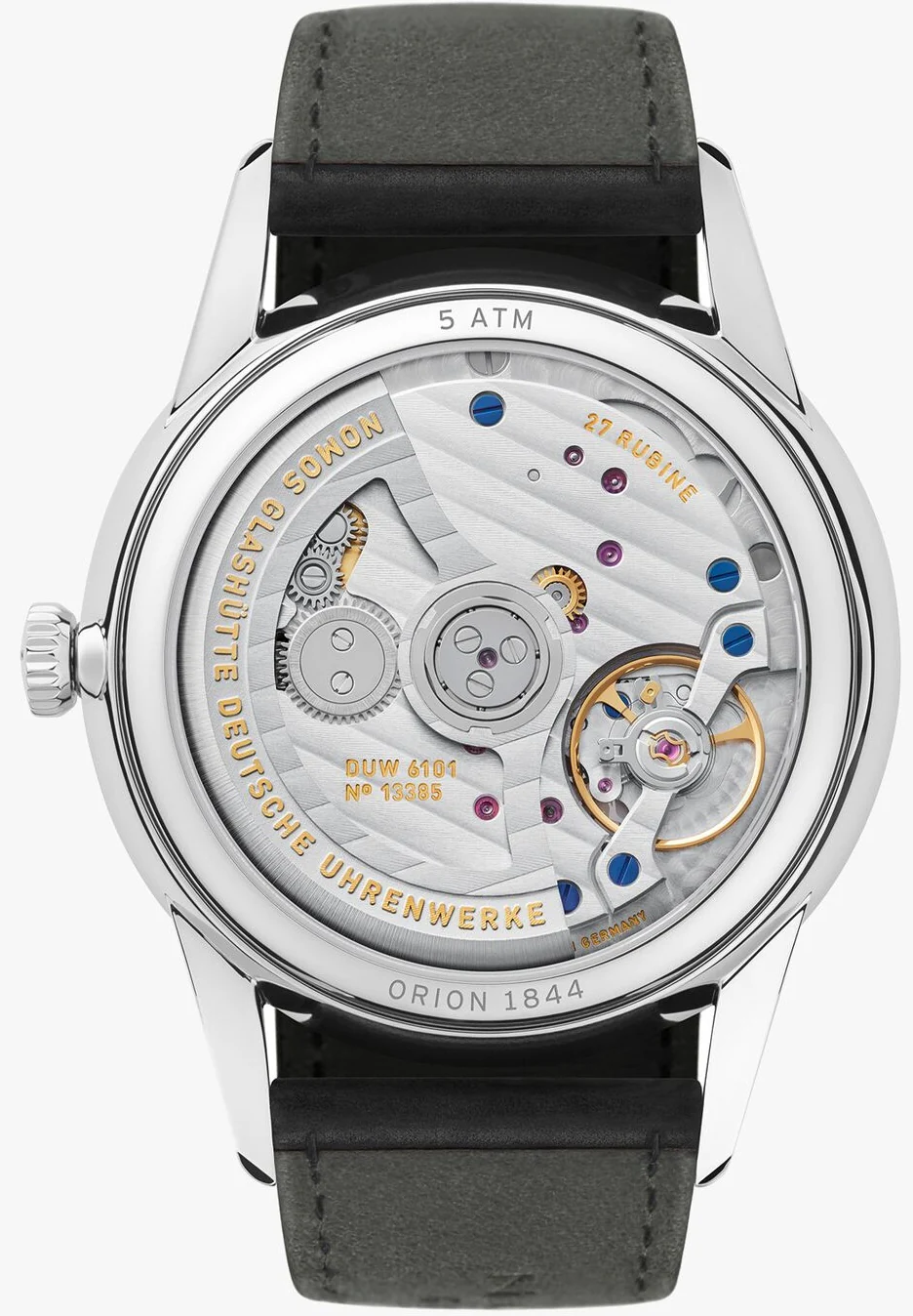 Nomos Glashutte Orion Neomatik 41 Black Sapphire Crystal Watch - Image 2